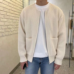 Sweater Jacket with a Zipper