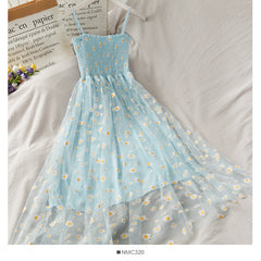 Women Dresses Summer V Neck Floral Print Boho Beach Dress