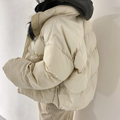 Women's Lazy Casual Loose Hand Stuffed Cotton Warm Padded Clothes