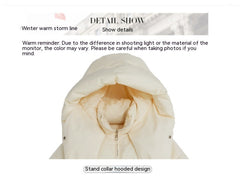 Puffy Hooded Bread Short Cotton-padded puffer Jacket For Women Thick Loose