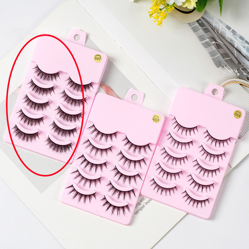 5 Pairs Manga Lashes Arrival Anime Cosplay Natural Wispy  Korean Makeup Artificial False Eyelashes