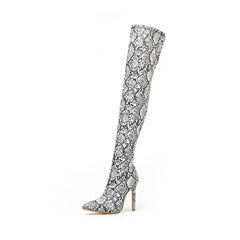Toe Stiletto Over-the-knee Women's Super heeled Boots