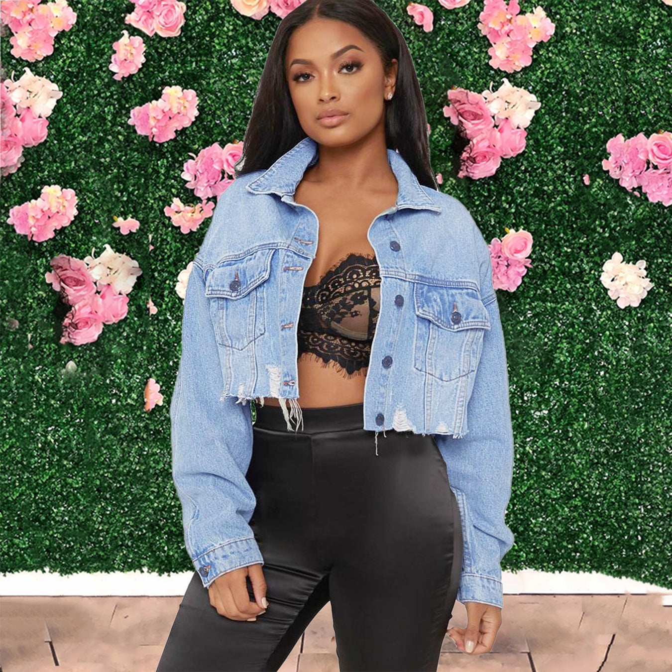Ripped Denim Jacket – view 5