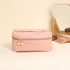 Handle-top Cosmetic Bag Ins Fashion Simple Square Handbag Toiletry Bags