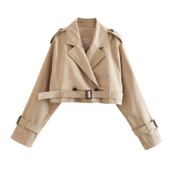 European And American Style Women's Short Cut Windbreaker