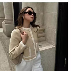 Autumn  Retro Loose Casual Knitted Coat