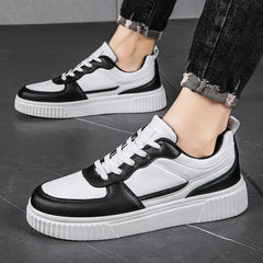Autumn New Breathable White Shoes For Students  Trendy All-Match Platform Sports Casual