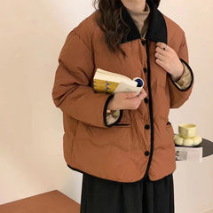 Women's Short Loose Down Cotton-padded puffer Jacket Winter Thick Coat