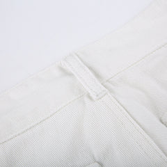 Leg-high Waist Straight Tubular Casual Frock Trousers