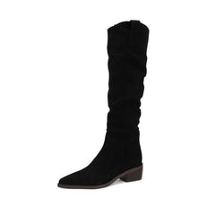 Knee-high Boots Chunky Heel  Autumn And Winter