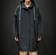 Men's Trench Coat Large Size Pure Color Slim Korean Jacket