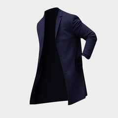 Winter Men's Trench Long Jackets Coats Overcoat Classic Jackets Solid Slim Fit Outwear Hombre Men Clothes Khaki Black