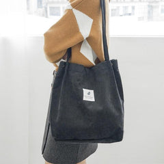 Women's Shopping Bag Large Ladies Canvas Shoulder Bags Tote Shopper Eco Reusable Bag Cotton Cloth Handbag For Women