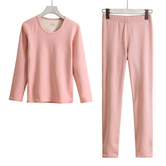 Women's Bound Velvet Thermal Underwear Suit