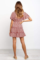 Floral V-neck dress