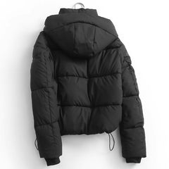 Spanish Style  Winter  Versatile Loose Fluffy Bread Thickened Warm Hooded Cotton Coat Women