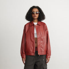 Leather Jacket Men And Women Leather Coat