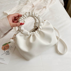 Creative Large Capacity Net Red Pleated Handbag
