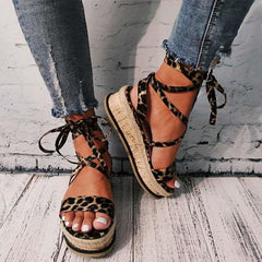 Platform strappy sandals