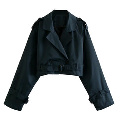 European And American Style Women's Short Cut Windbreaker