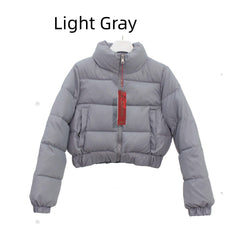 Autumn And Winter Stand-up Collar Downcotton-padded Jacket