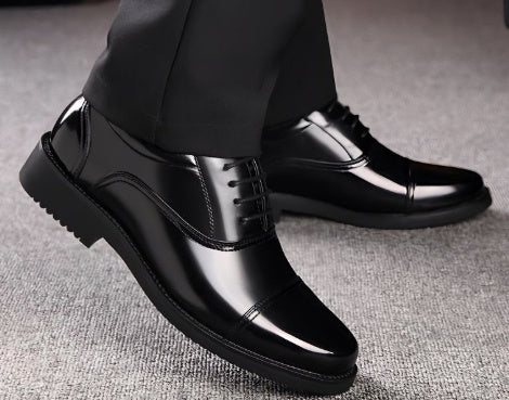 Genuine Leather Three-joint Men's Business Casual Formal Wear Leather Shoes