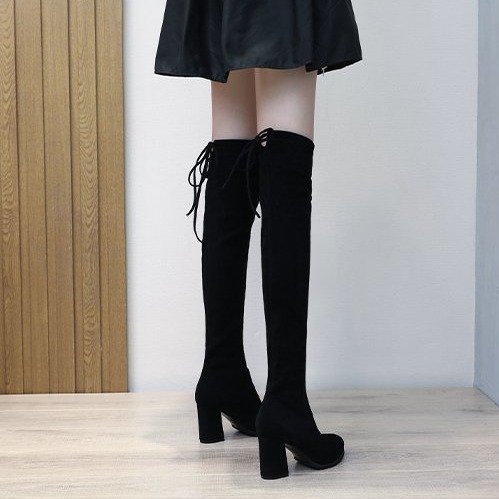 Fashion Suede Over The Knee Rider Boots – view 3
