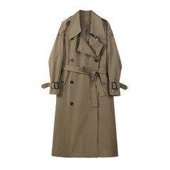 Spring And Autumn  Long Sleeve Trench Coat Women