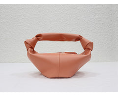 Women's soft leather cloud dumpling knot handbag - view 13
