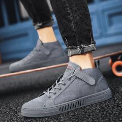Men's high-top canvas shoes