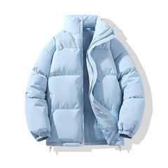 Cotton-padded Coat Stand Collar Cotton-padded Puffer Jacket Couple Wear Warm