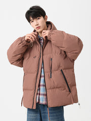 Multi-Color Warm Thickened Casual Youth Vitality Hooded Cotton-padded puffer Coat