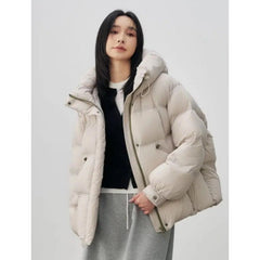 Fashion Hooded Warm Short Cotton Puffer Jacket Women