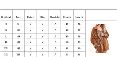 Women's Fashion Lapel Rocking Flannel Button Cardigan Jacket