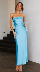 Summer Tube Top Long Dress With Backless Design INS Fashion Flowers Print Party Evening Dresses For Women