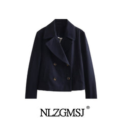 Fall Women's Clothing European And American Style Windbreaker Short Jacket