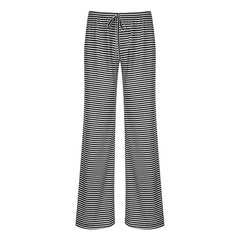 Women's Striped Print Trousers Y2K Fashion Casual Lace Up Home Straight  Wide-leg Pants