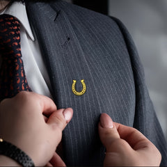 Little Lion Coffee Cup Shape Badge Suit Accessories Creative Men's Brooch