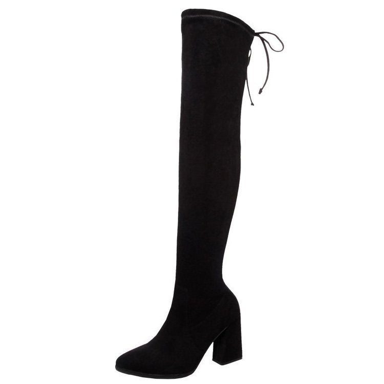Fashion Suede Over The Knee Rider Boots – view 4