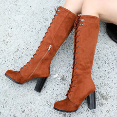 Women's Boots Foreign Trade Thick Heel Winter