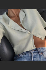 Soft milk blue cardigan