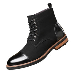 Men's Trendy Sleeve Leather All-match Casual Boots