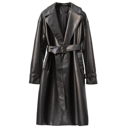 Autumn And Winter Women's Leather Clothing