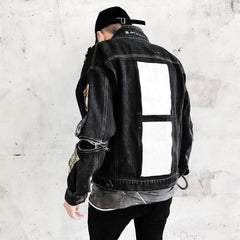 Ripped Denim Jacket Trendy Handsome Jacket