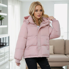 High-end Cotton-padded Coat Loose Thickening Keep Warm puffer Coat