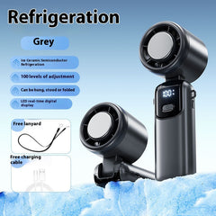 Violent Fan Digital Display High-speed Outdoor Handheld USB Cooling Fan