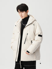 Multi-Color Warm Thickened Casual Youth Vitality Hooded Cotton-padded puffer Coat