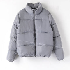 Cotton Padded Puffer Jacket Short Coat