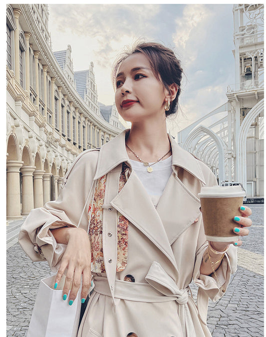 Temperament Popular Coat Waist Was Thinner