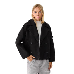 European And American Women's Clothing Long Sleeve Coat Overcoat